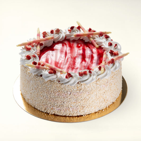 Joghurtos málna torta